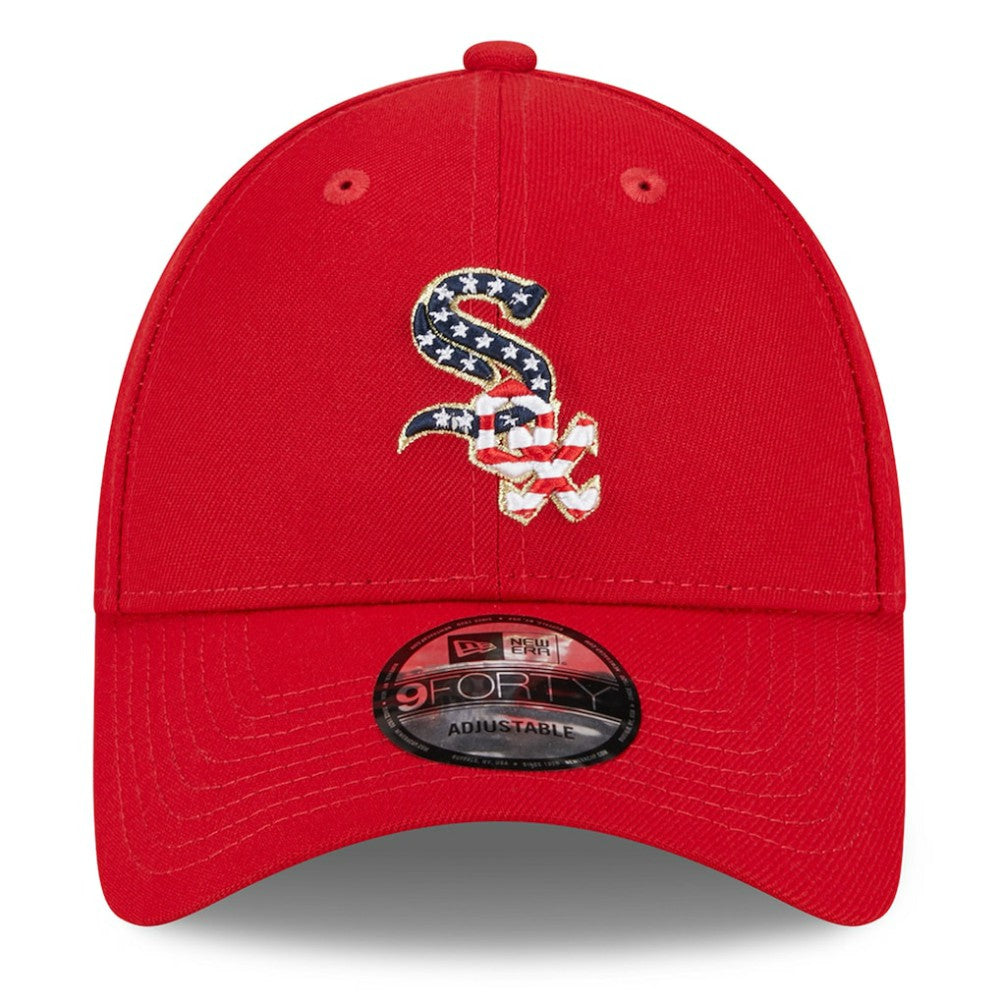 Chicago White Sox New Era 2023 Fourth of July 9FORTY Adjustable Hat - Red Hats