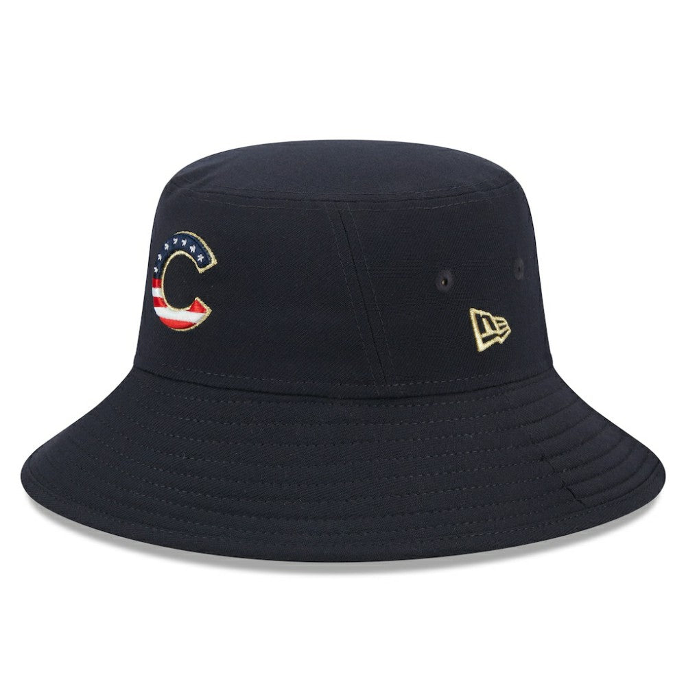 Chicago Cubs New Era 2023 Fourth of July Bucket Hat - Navy Hats