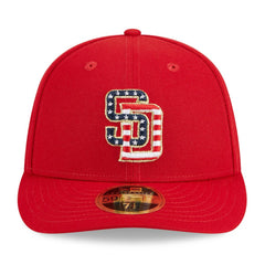 San Diego Padres New Era 2023 Fourth of July Low Profile 59FIFTY Fitted Hat - Red Hats