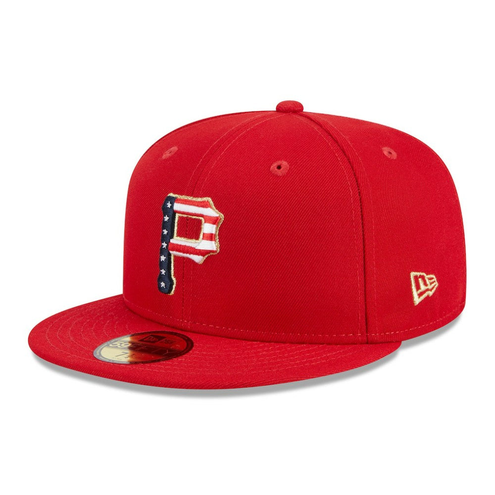 Pittsburgh Pirates New Era 2023 Fourth of July 59FIFTY Fitted Hat - Red Hats