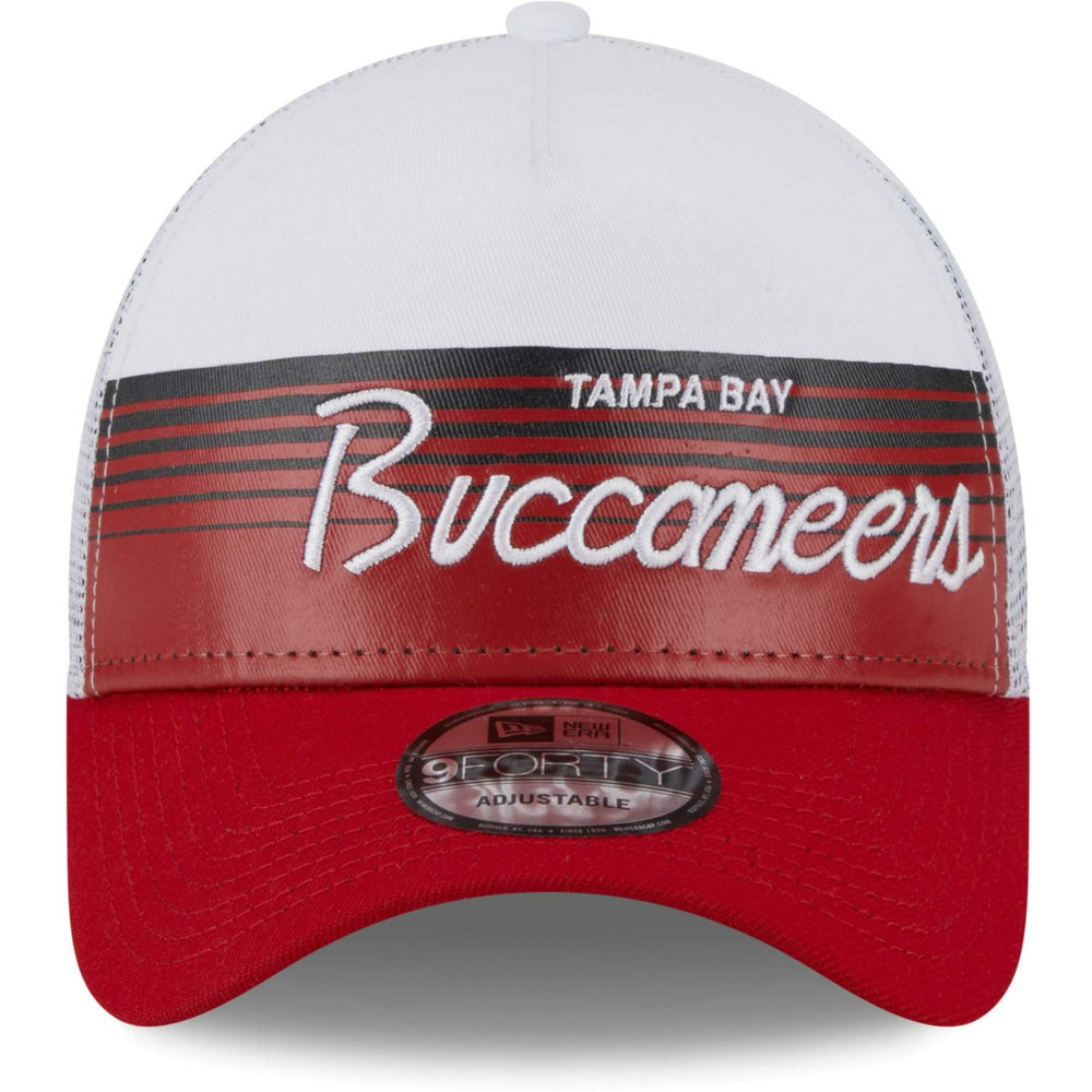 Tampa Bay Buccaneers New Era Horizon A-Frame 9FORTY Snapback Hat - Scarlet Hats