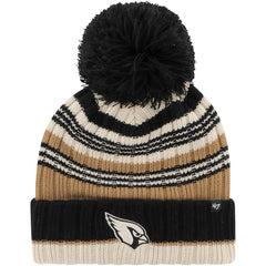 Arizona Cardinals '47 Women's Barista Cuffed Knit Hat with Pom - Natural Hats