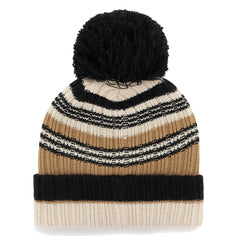 Cleveland Browns '47 Women's Barista Cuffed Knit Hat with Pom - Natural Hats