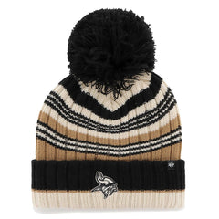 Minnesota Vikings '47 Women's Barista Cuffed Knit Hat with Pom - Natural Hats