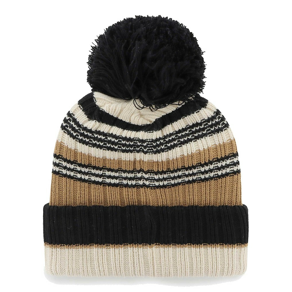 New Orleans Saints '47 Women's Barista Cuffed Knit Hat with Pom - Natural Hats