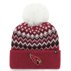 Arizona Cardinals '47 Women's Elsa Cuffed Knit Hat with Pom - Cardinal Hats