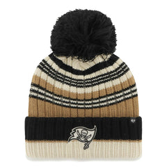 Tampa Bay Buccaneers '47 Women's Barista Cuffed Knit Hat with Pom - Natural Hats