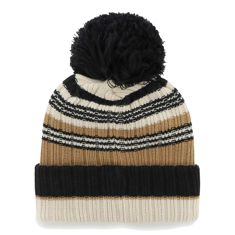 Tampa Bay Buccaneers '47 Women's Barista Cuffed Knit Hat with Pom - Natural Hats