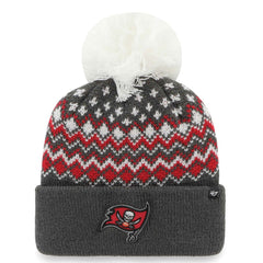 Tampa Bay Buccaneers '47 Women's Elsa Cuffed Knit Hat with Pom - Pewter Hats
