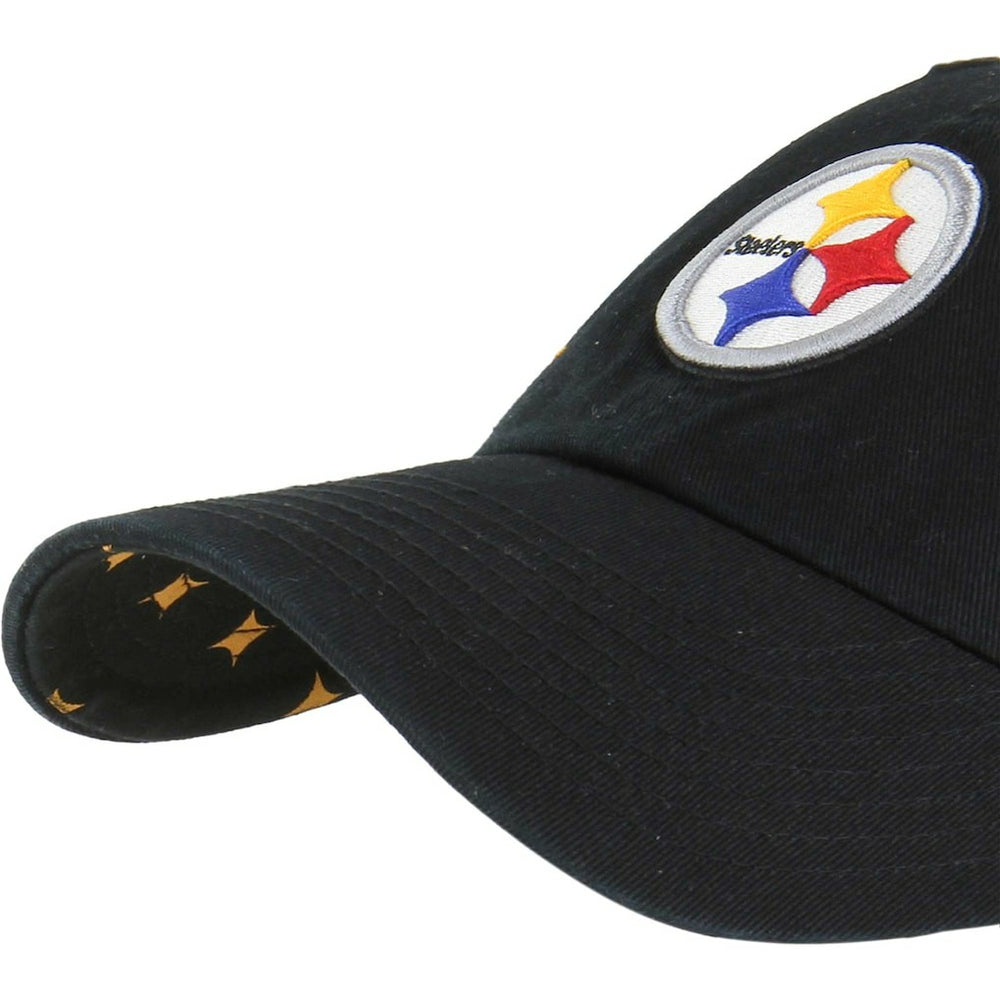 Pittsburgh Steelers '47 Women's Confetti Icon Clean Up Adjustable Hat - Black Hats
