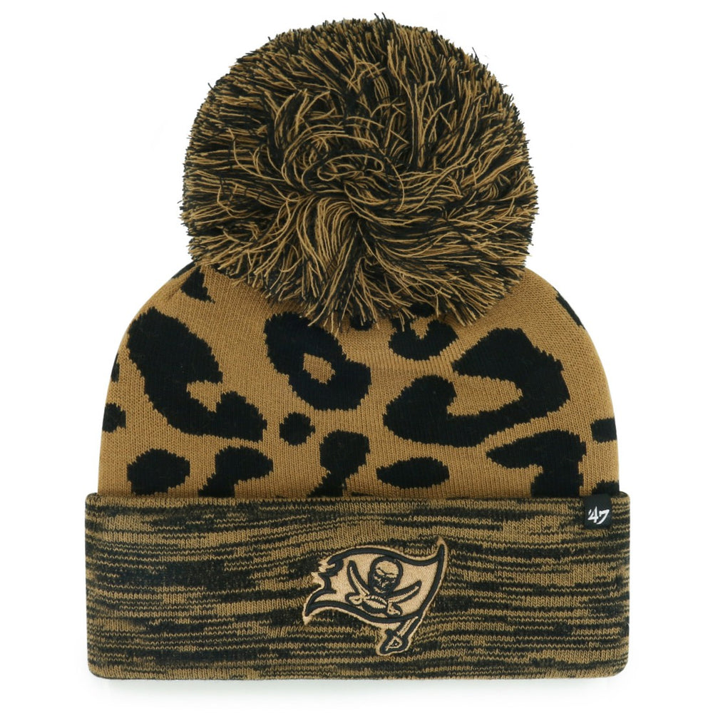 Tampa Bay Buccaneers '47 Women's Rosette Cuffed Knit Hat with Pom - Brown Hats