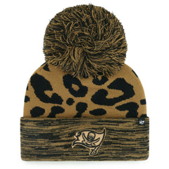 Tampa Bay Buccaneers '47 Women's Rosette Cuffed Knit Hat with Pom - Brown Hats