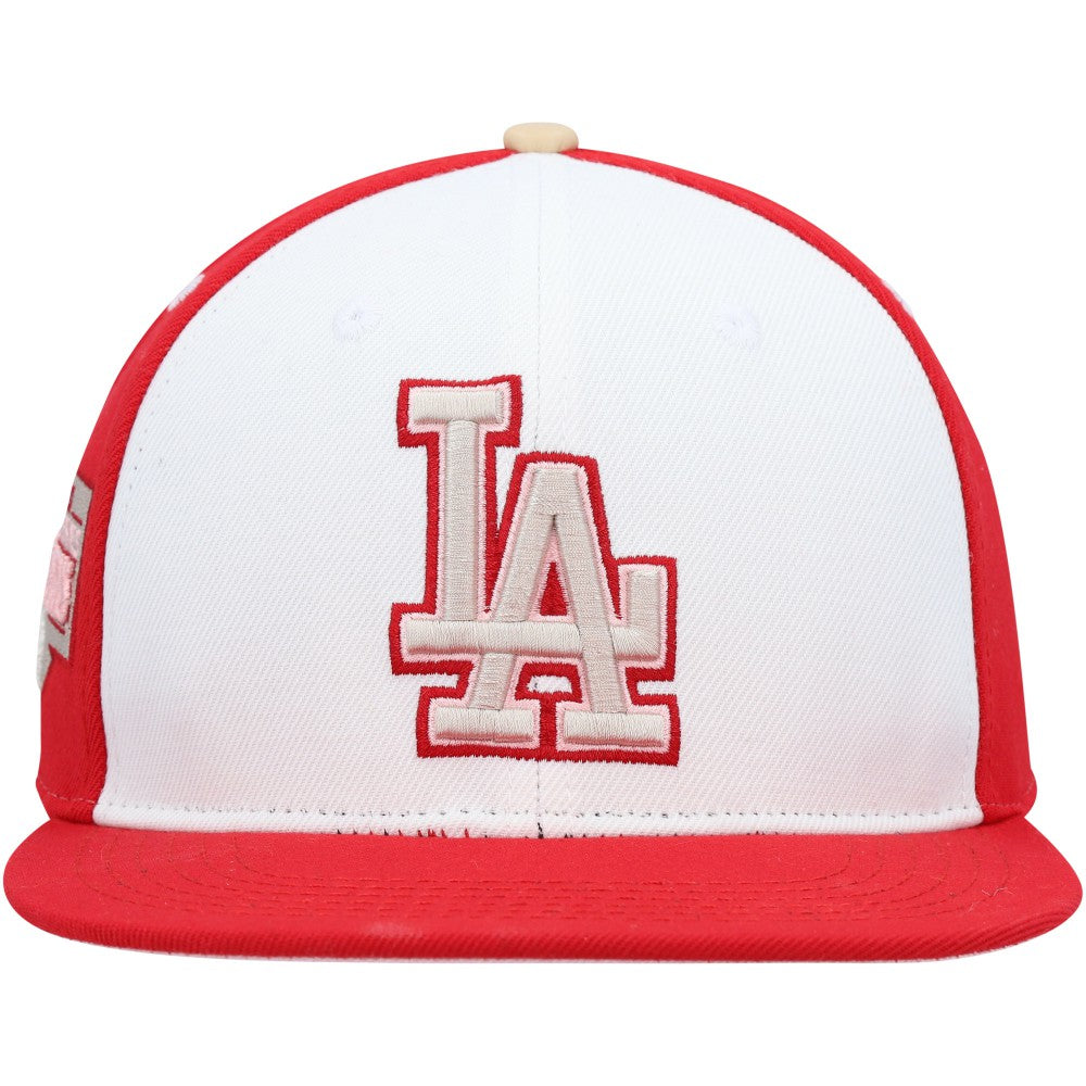 Los Angeles Dodgers Pro Standard Strawberry Ice Cream Drip Snapback Hat - White/Red Hats