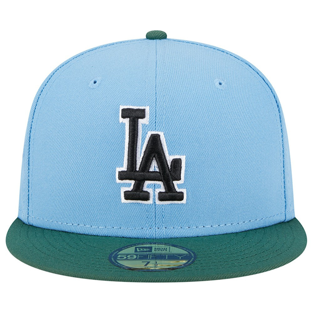 Los Angeles Dodgers New Era 1988 World Series 59FIFTY Fitted Hat - Sky Blue/Cilantro Hats