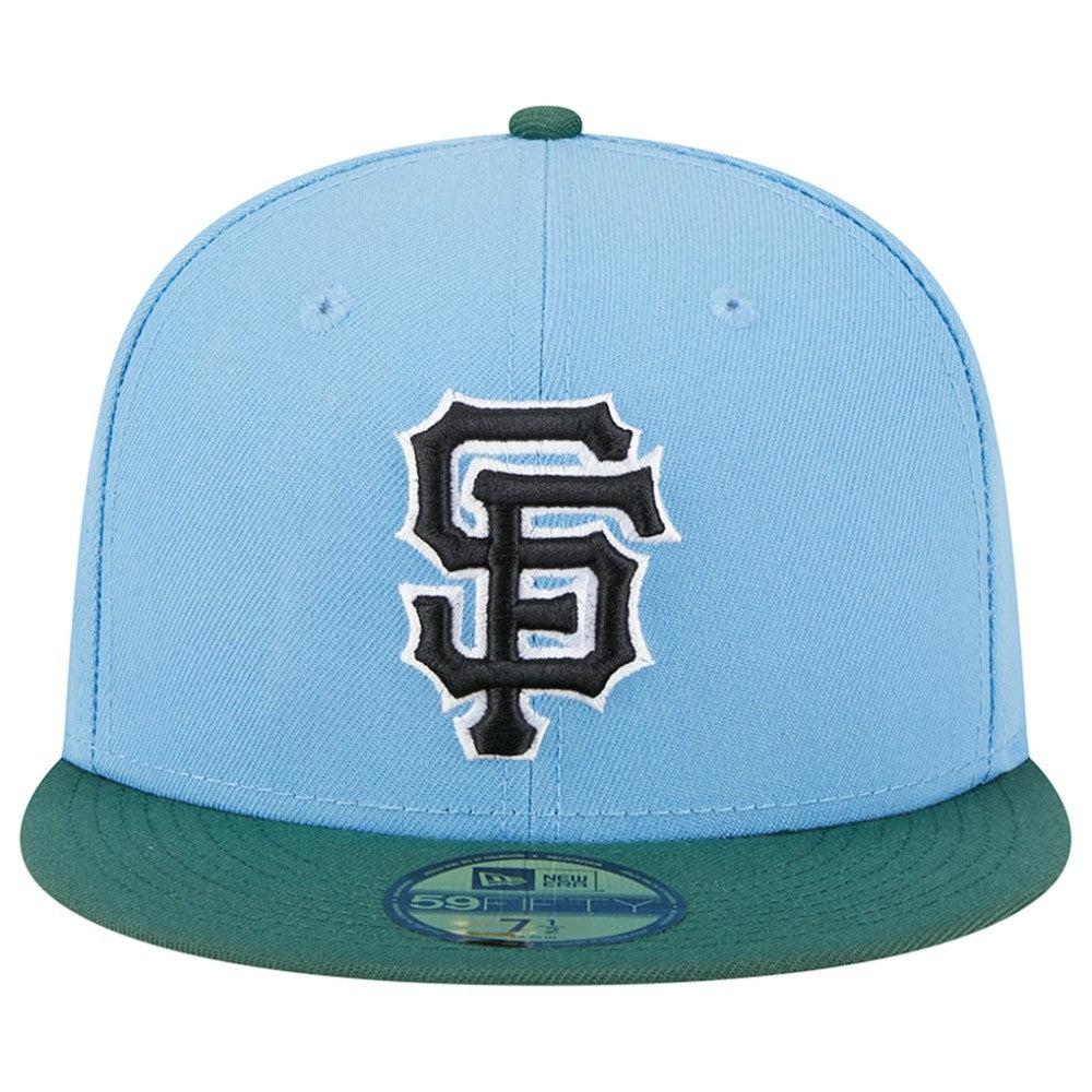 San Francisco Giants New Era 2002 World Series 59FIFTY Fitted Hat - Sky Blue/Cilantro Hats