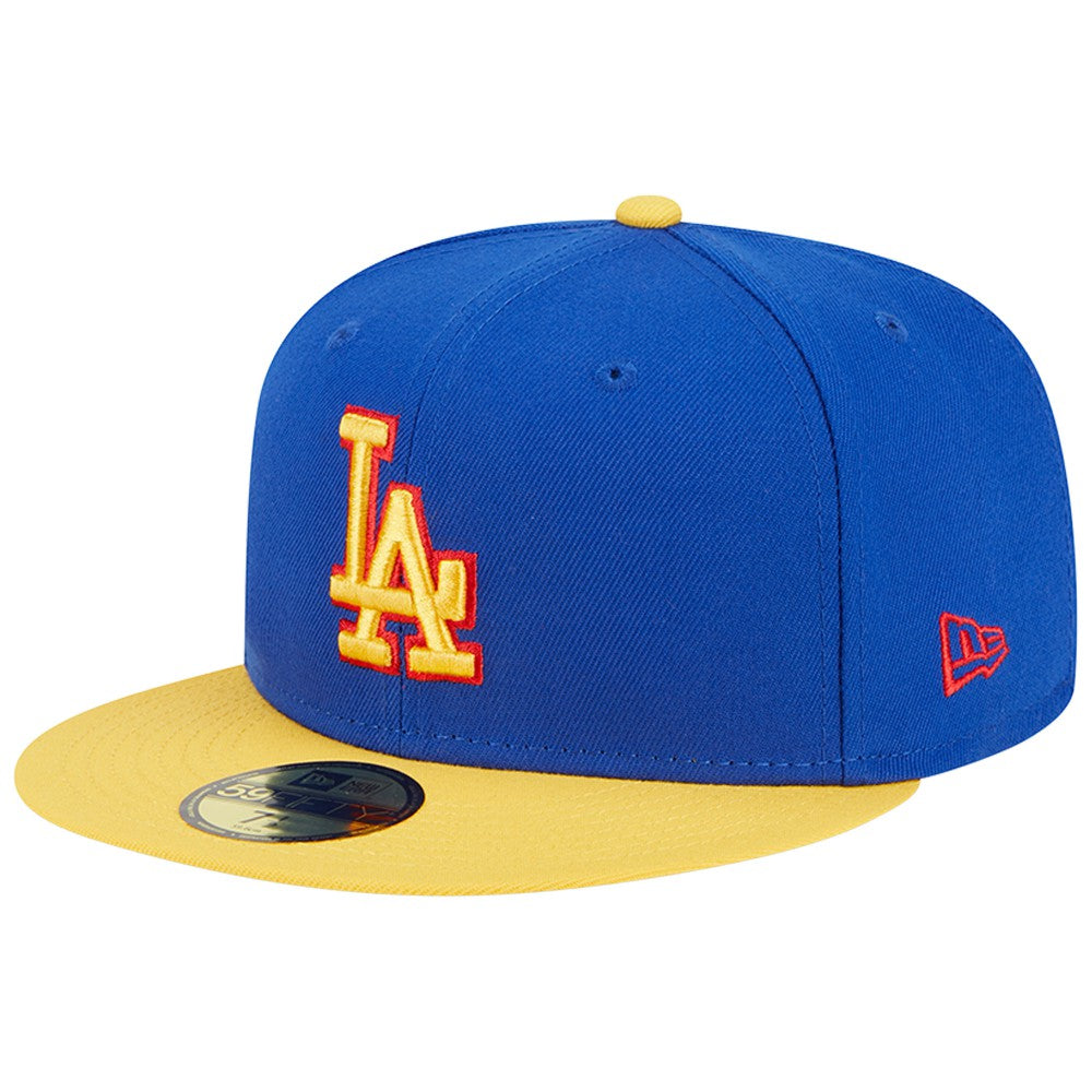 Los Angeles Dodgers New Era Empire 59FIFTY Fitted Hat - Royal/Yellow Hats