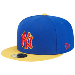 New York Yankees New Era Empire 59FIFTY Fitted Hat - Royal/Yellow Hats