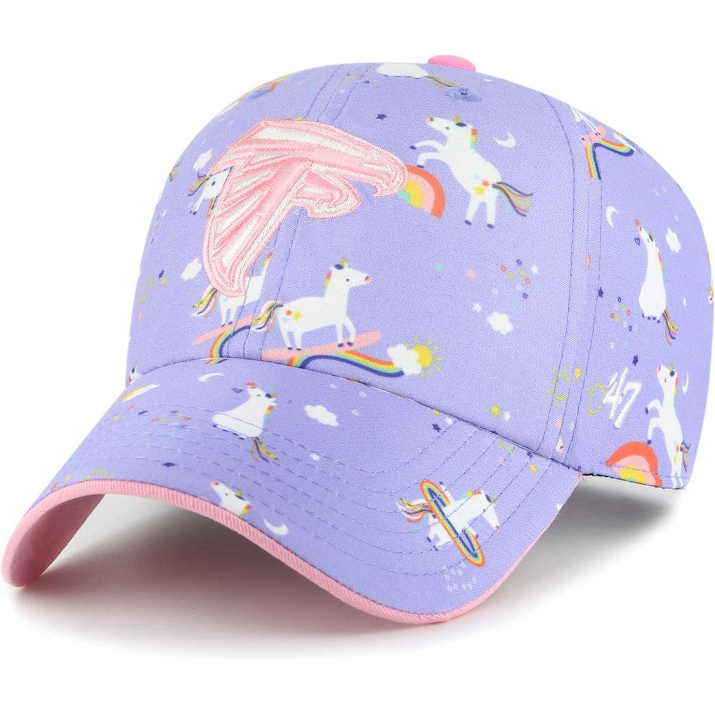 Atlanta Falcons '47 Girls Preschool Unicorn Clean Up Adjustable Hat - Lavender Hats