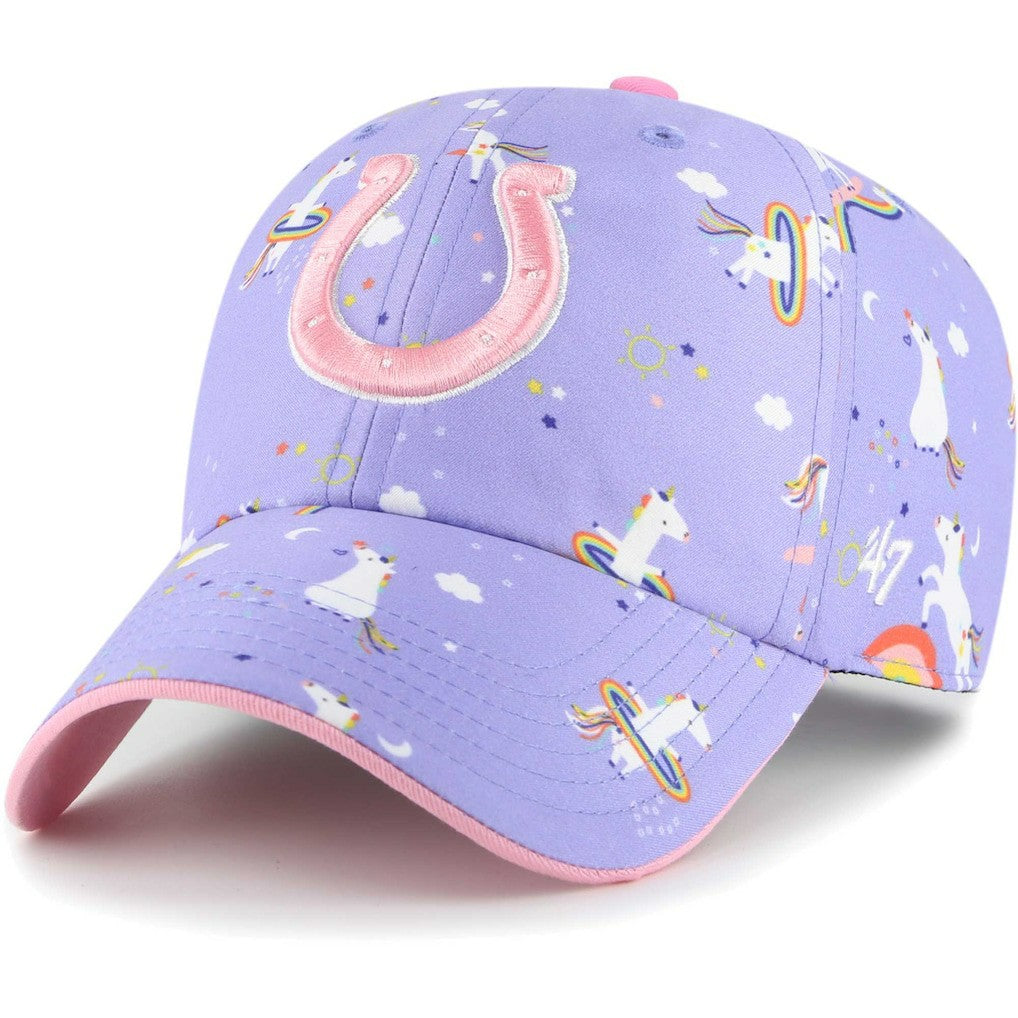 Indianapolis Colts '47 Girls Preschool Unicorn Clean Up Adjustable Hat - Lavender Hats