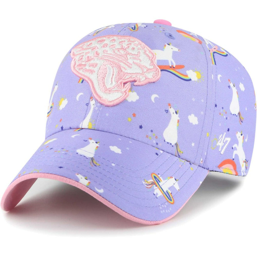 Jacksonville Jaguars '47 Girls Preschool Unicorn Clean Up Adjustable Hat - Lavender Hats