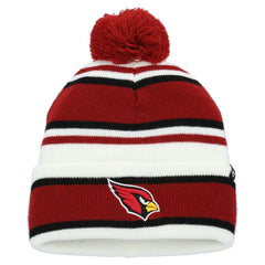 Arizona Cardinals '47 Youth Stripling Cuffed Knit Hat with Pom - White Hats