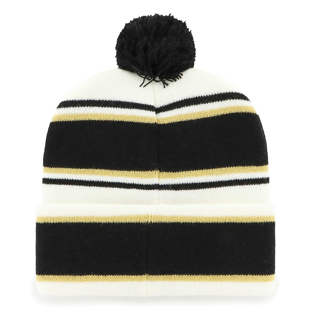 New Orleans Saints '47 Youth Stripling Cuffed Knit Hat with Pom - White Hats