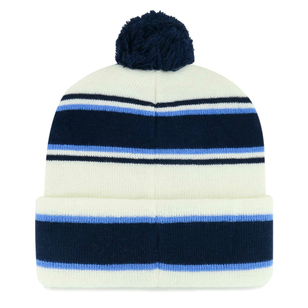 Tennessee Titans '47 Youth Stripling Cuffed Knit Hat with Pom - White Hats
