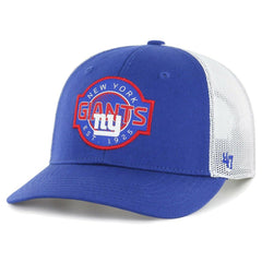 New York Giants '47 Youth Scramble Adjustable Trucker Hat - Royal/White Hats