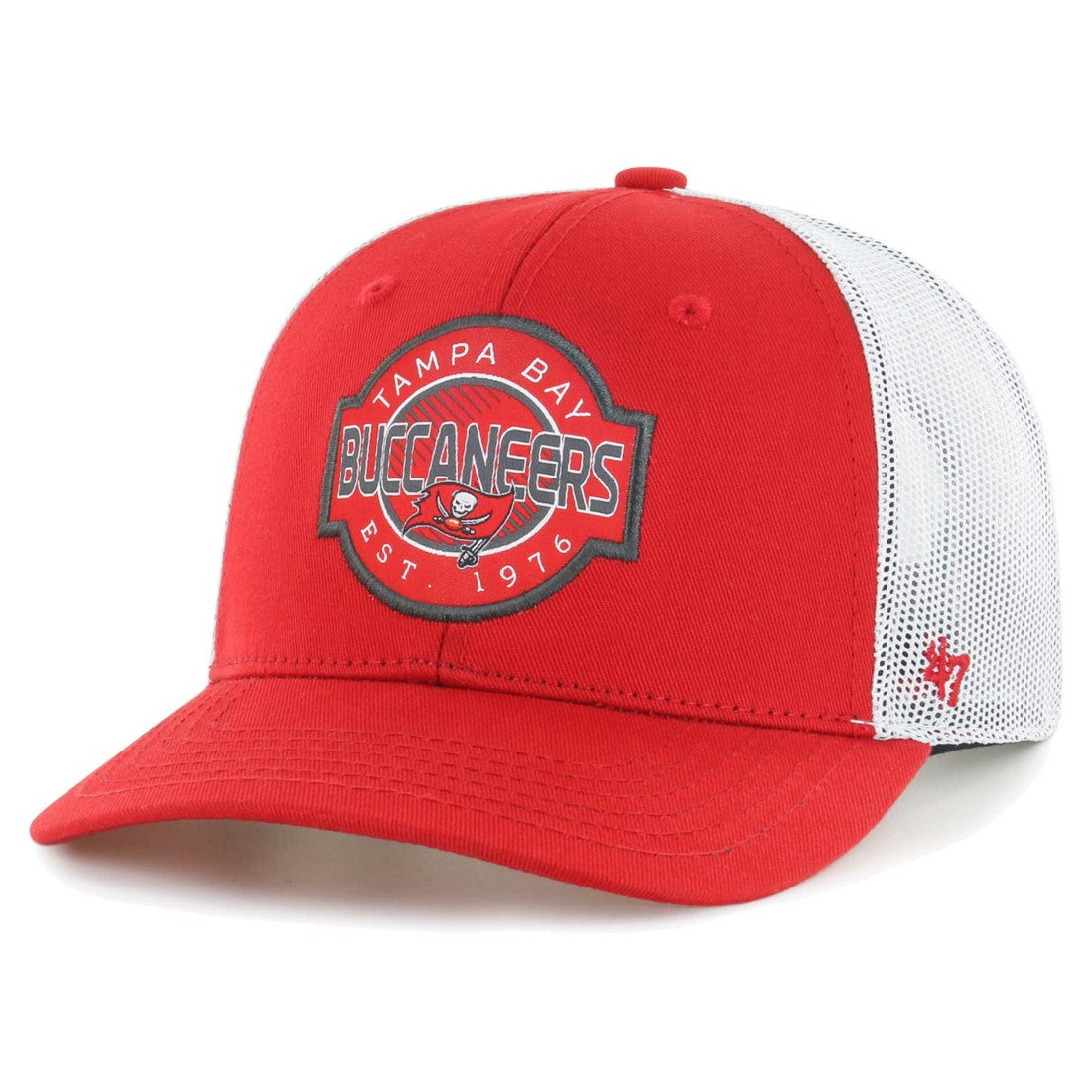 Tampa Bay Buccaneers '47 Youth Scramble Adjustable Trucker Hat - Red/White Hats
