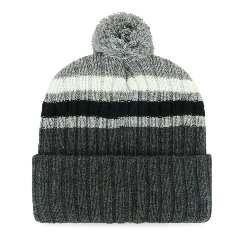 Dallas Cowboys '47 Stack Cuffed Knit Hat with Pom - Gray Hats