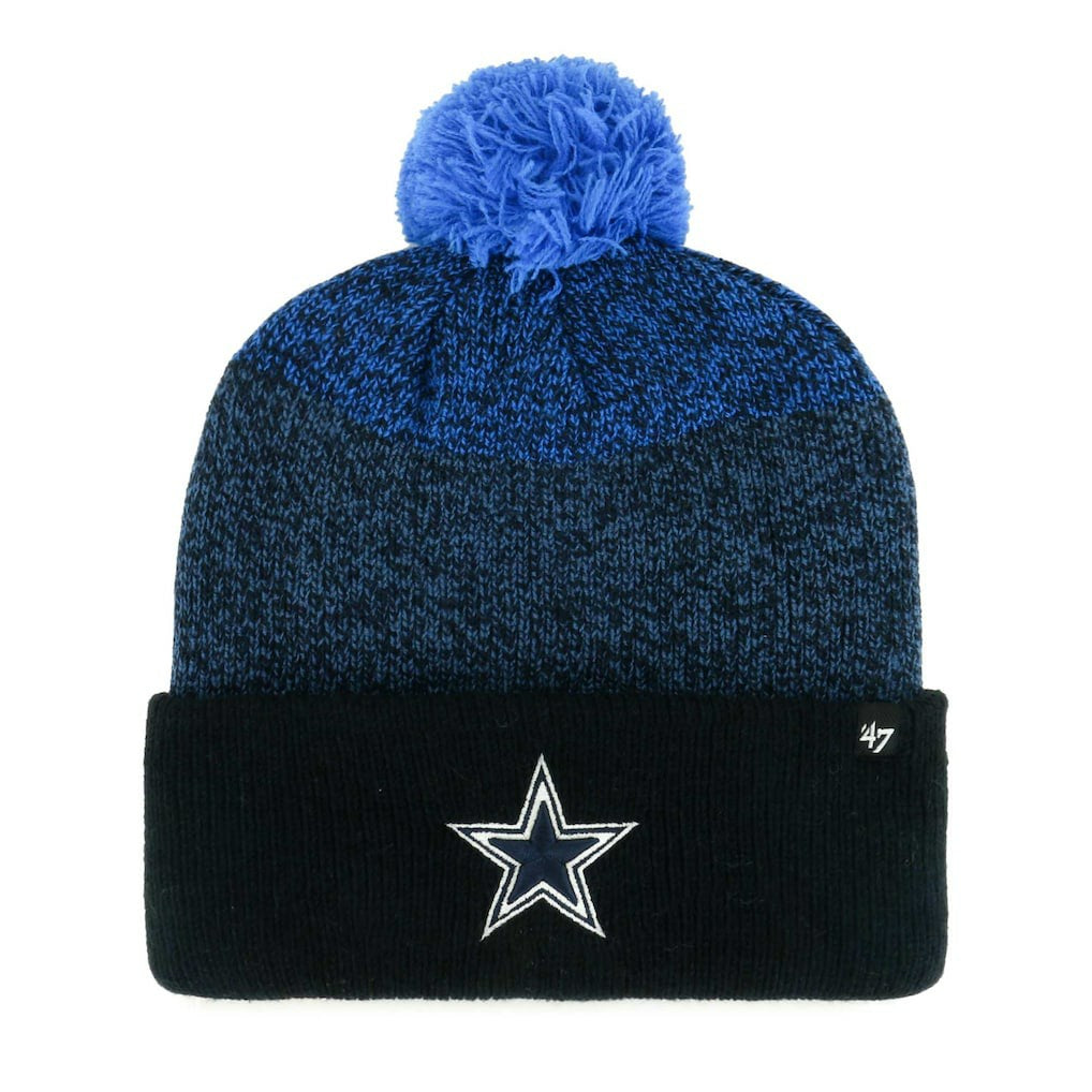 Dallas Cowboys '47 Dark Freeze Cuffed Knit Hat with Pom - Navy Hats