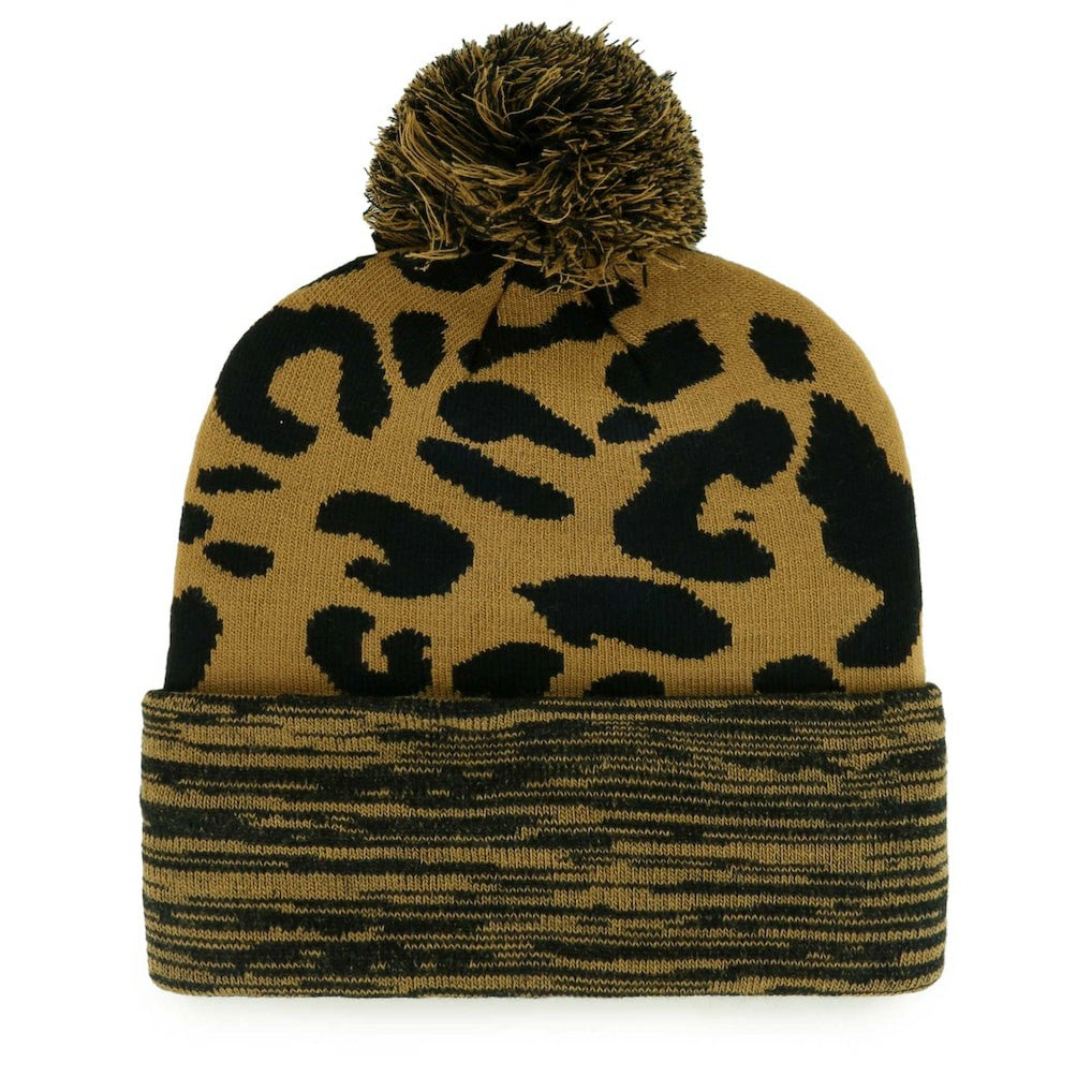 Dallas Cowboys '47 Women's Rosette Cuffed Knit Hat with Pom - Tan Hats