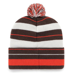 Cleveland Browns '47 Powerline Cuffed Knit Hat with Pom - Brown Hats