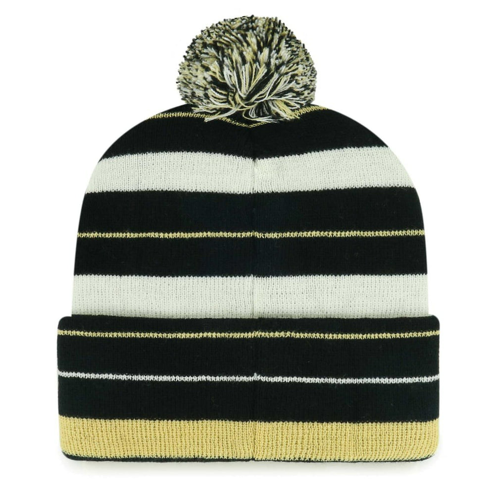 New Orleans Saints '47 Powerline Cuffed Knit Hat with Pom - Black Hats