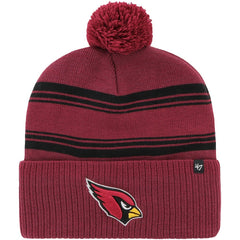 Arizona Cardinals '47 Fadeout Cuffed Knit Hat with Pom - Cardinal Hats