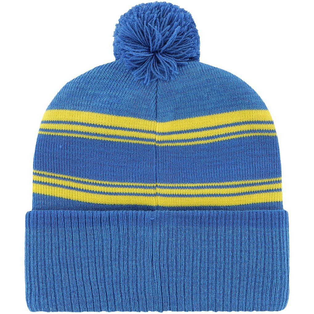 Los Angeles Rams '47 Fadeout Cuffed Knit Hat with Pom - Royal Hats