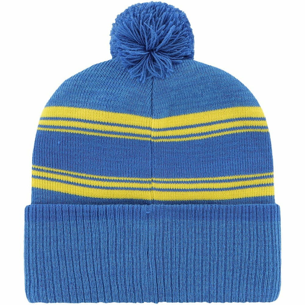 Los Angeles Rams '47 Fadeout Cuffed Knit Hat with Pom - Royal Hats
