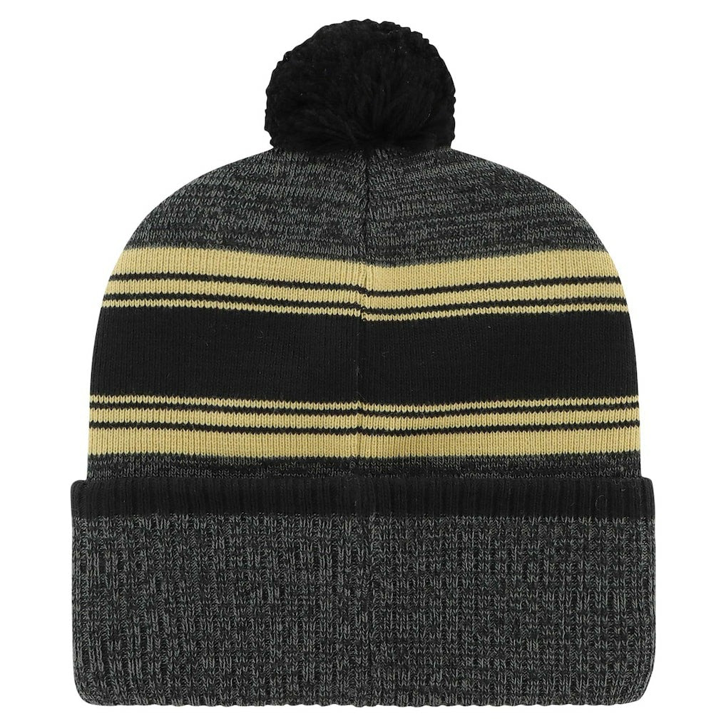 New Orleans Saints '47 Fadeout Cuffed Knit Hat with Pom - Black Hats
