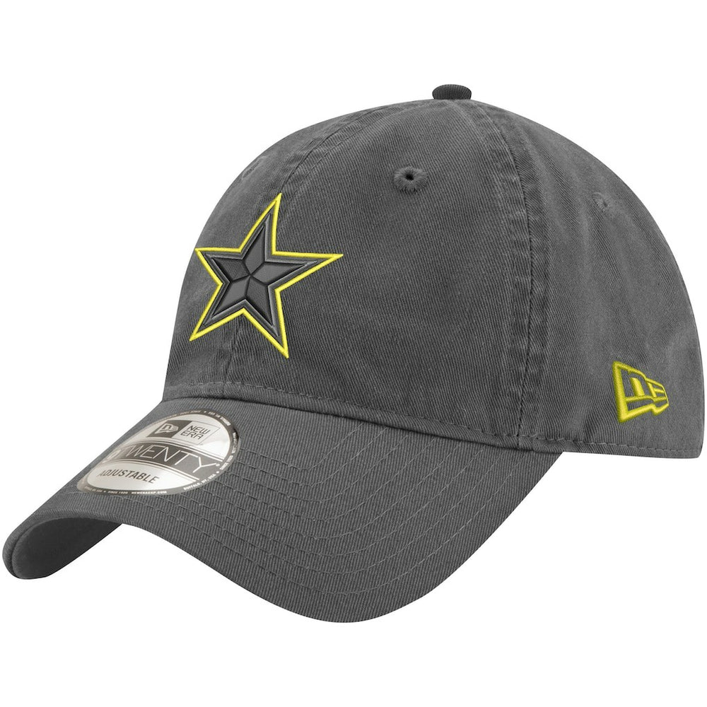 Dallas Cowboys New Era Volt 9TWENTY Adjustable Hat - Graphite Hats
