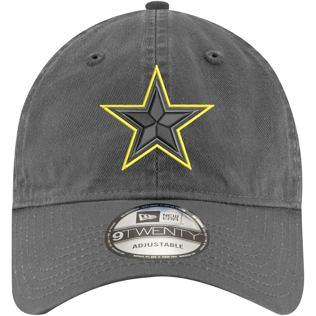 Dallas Cowboys New Era Volt 9TWENTY Adjustable Hat - Graphite Hats