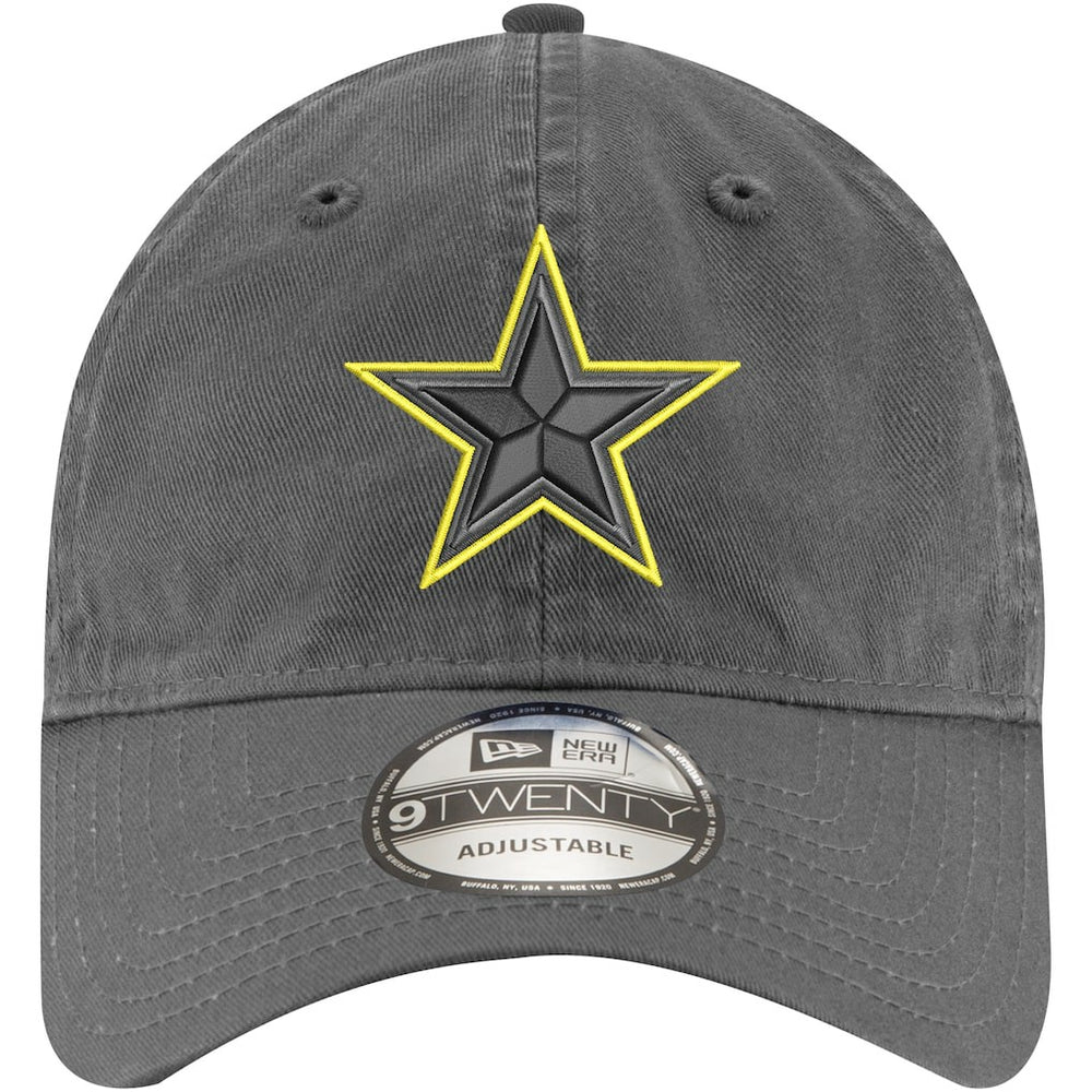 Dallas Cowboys New Era Volt 9TWENTY Adjustable Hat - Graphite Hats