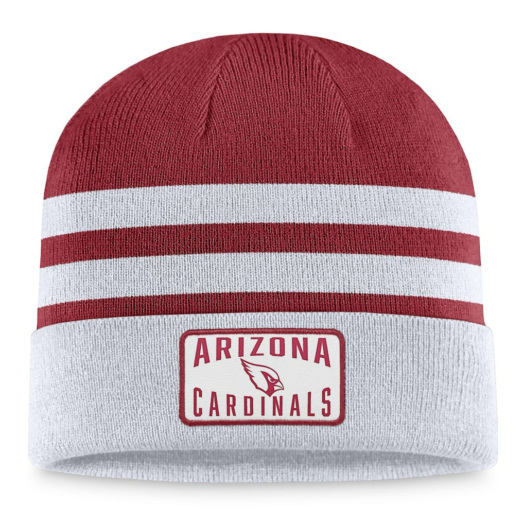 Arizona Cardinals Logo Cuffed Knit Hat - Heather Gray Hats