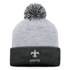 New Orleans Saints Women's Cuffed Knit Hat with Pom - Gray Hats