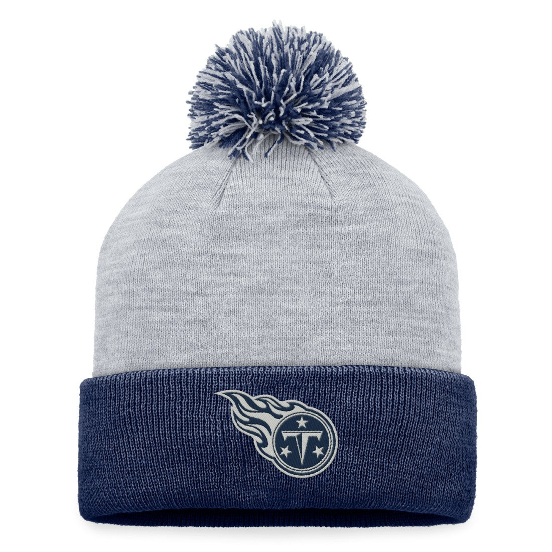 Tennessee Titans Women's Cuffed Knit Hat with Pom - Gray Hats