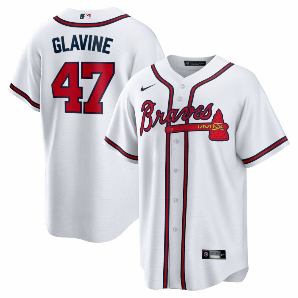 Tom Glavine Atlanta Braves Nike Home Retired Player Replica Jersey - White Jerseys