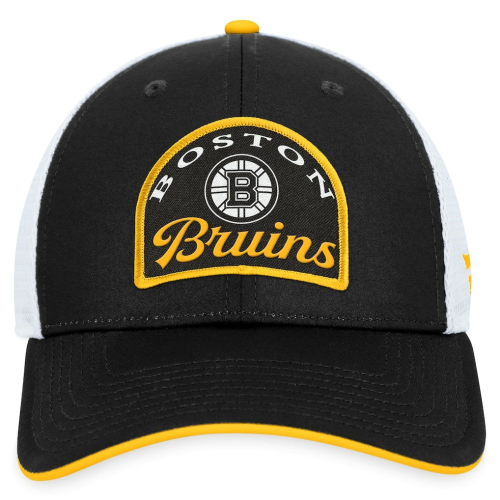 Boston Bruins Fanatics Fundamental Adjustable Hat - Black/White | US 200010106