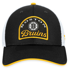Boston Bruins Fanatics Fundamental Adjustable Hat - Black/White | US 200010106
