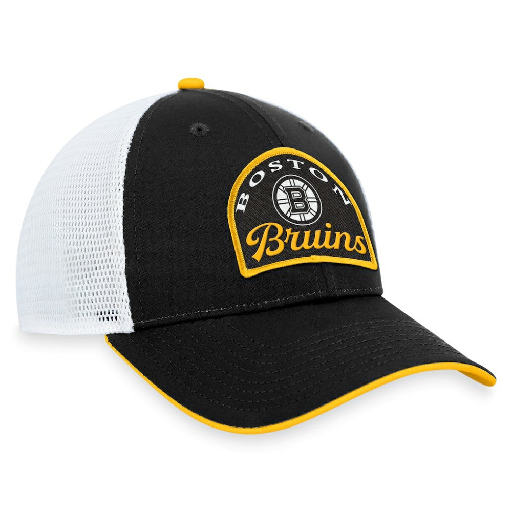 Boston Bruins Fanatics Fundamental Adjustable Hat - Black/White | US 200010106