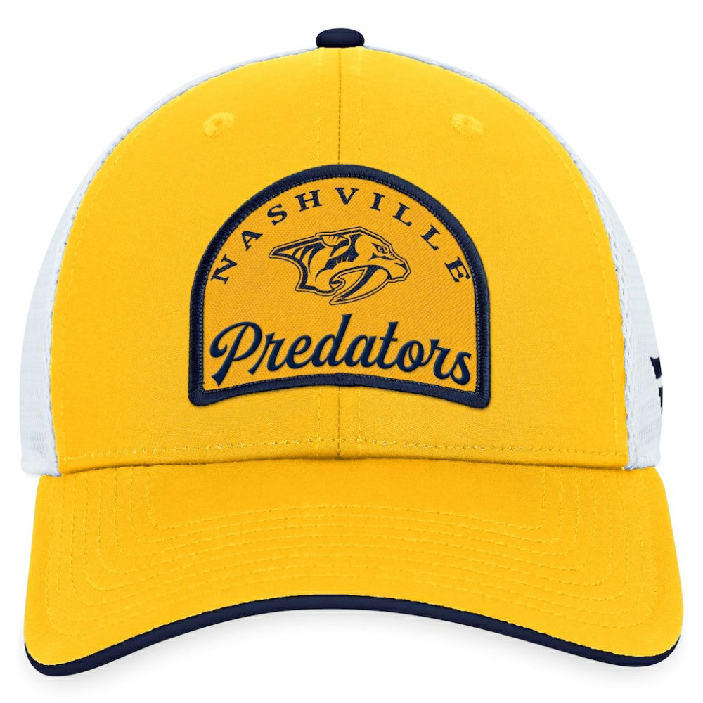 Nashville Predators Fanatics Fundamental Adjustable Hat - Gold/White | US 200010120