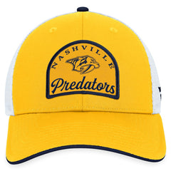 Nashville Predators Fanatics Fundamental Adjustable Hat - Gold/White | US 200010120